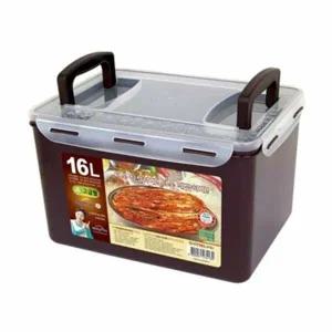 핸들 PL78KB91 직사각 41호 초코 밀폐용기 16L 냉장고통 김장