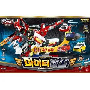 헬로카봇 마이티캅스 4단합체 헬프 캅스 레디 큐어 헬기 미니카 자동차 큐브팩 장난감 선물