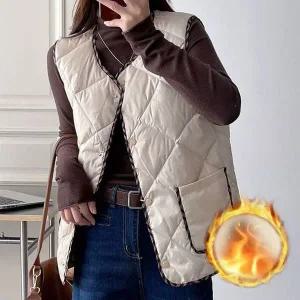 [하프클럽/]걸 웰론 패딩베스트 다이아몬드보온퀼팅 라이트웨이트 패딩 이