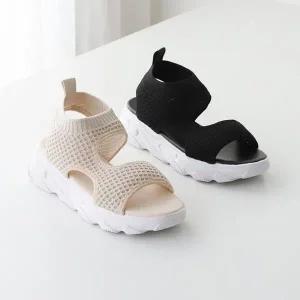 웨지 플랫 샌들신발 빅사이즈 여성 여자끈샌들 힐 (WEF09B9)