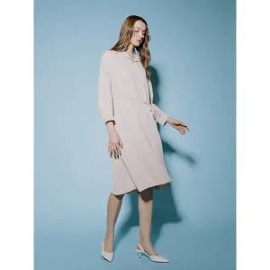 [하프클럽/]자수카라 원피스