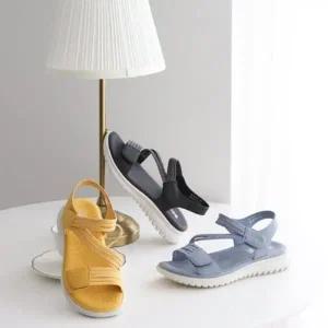 빅사이즈 통굽 플랫 가을신상 여자끈샌들 패션샌들 힐 (WEF09B2)