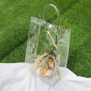 [하프클럽/]PVC 투명 똑딱이 백 S 꽃가방 투명백 비치백 바캉스가