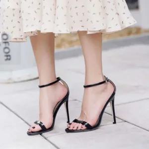 발목 하이힐 샌들 하이힐샌들 여름 원피스 여성