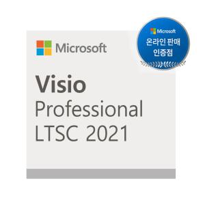 MS Visio 2021 Professional CSP 라이선스 기업용 LTSC 영구사용 / 비지오 프로 단품