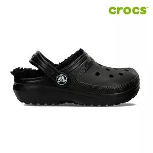 [크록스][크록스 정품] 클래식 라인드 클로그 토들러 아동 털샌들 207009-060
