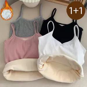 1개+1개 팔리콘 기모 발열 골지 끈나시 민소매 내의 이너나시