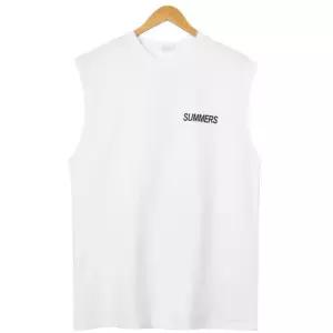 남자 서프 나시 썸머 민소매 티셔츠 나시티 RB2-TS5-Q034-화이트