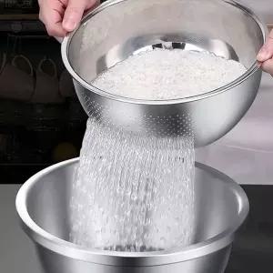 [NS홈쇼핑][살림의기술] 304올스텐 다용도 쌀 과일 타공세척볼[34607670]