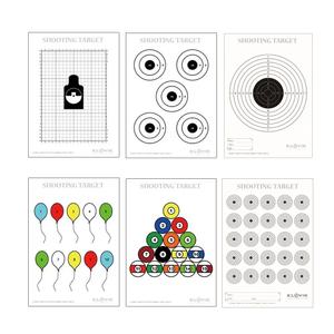 비비탄총 종이 타겟용지 A4 6종 택1 사격 과녁 연습 슈팅타겟