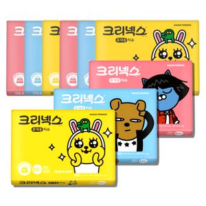 크리넥스 여행용티슈 50매 10개 카카오프렌즈 휴지