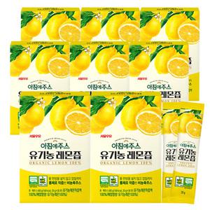 서울우유 아침에주스 유기농 레몬즙 20gx30포 8개