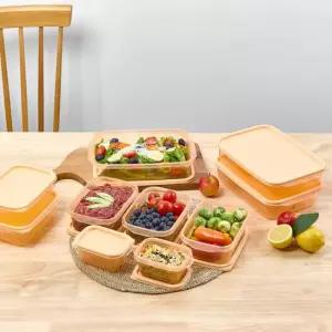 이지앤프리 젤리핏 말랑 냉장고 정리 신선보관 정리용기 3종 12P 실속세트 (모듈시스템/냉동사용가능)