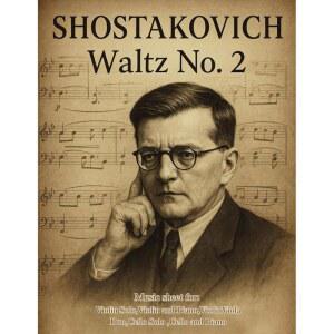 [미국배송] 쇼스타코비치 왈츠 2번: 바이올린 솔로 바이올린과 피아노 비올라 듀오 첼로 첼로와 피아노를 위한 악보