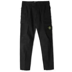 [스톤아일랜드]24FW 스톤 와펜 수피마코튼 카고바지 블랙 811530410 V0029
