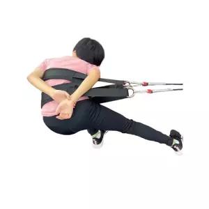 쇼트트랙 하체 벨트 스케이팅 코너벨트 보호대 훈련용품 이중 다리 강화 훈련 허리+가슴 허리