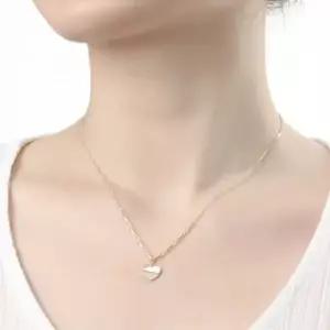 비쥬홀릭실버925골드도금자개러브하트목걸이-WFHGAGL