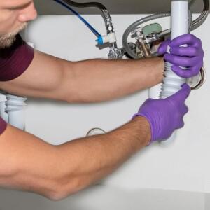 20/100PCS 보라색 니트릴 일회용 장갑 5Mil 두꺼운 산업용 청소 라텍스 무료 주방 문신 정비공 자동