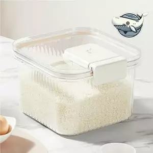 신선 쌀 보관 통 밀폐 용기 방지 날짜 확인 씨리얼통 좁은주방쌀통