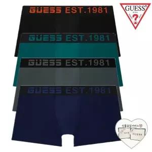 게스언더웨어 (선물포장)게스 액티브로고 컬러밴드 남성드로즈 4종세트 (MGLU1J725NY/CH/BK/GR) 1823316