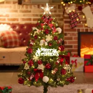 크리스마스트리 나무 장식 풀세트 폴라베어 캔디레드 1.3m