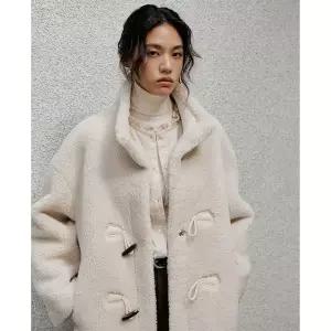 [LAP]토글장식 페이크 시어링 무스탕 (AR4MZA61)[35559027]