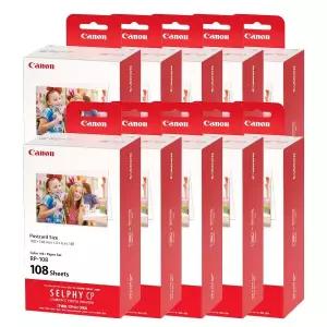 [캐논]총판 포토프린터 용지 RP-108 (10개 세트, 1080매) -셀피 CP1500,CP1300 용지