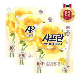 [엘지생활건강]샤프란 코튼 2.1L  리필 x 3개