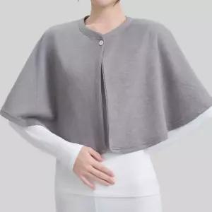여성 단추여밈 가벼운 간편한 착용감 휴식 낮잠 사무 실용 적 아이템 수면망토 케이프