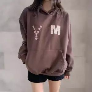 [다잇템] 여성 후디 필기체 격자 티셔츠 빅사이즈 앞주머니_23916023_588872