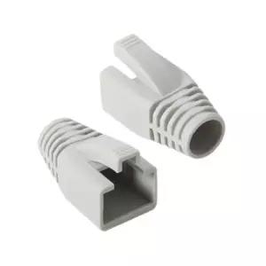 RJ 45 CAT.7 6A 통부트 8파이 그레이 100개 보호캡인터넷케이블 대용량 연결 공유기 인터넷선 LAN커버