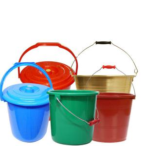 [산골마켓]플라스틱 바케스/플라스틱 양동이/양은 /황양동이/바가지/대야/음식물통/쓰레기통/휴지통