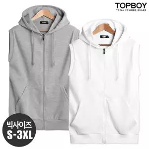[탑보이]남녀공용 특양면 민소매 후드집업 (AB024)