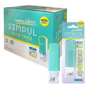 종이나라 심플 풀테이프 스탬프형 1갑 10개 MB O
