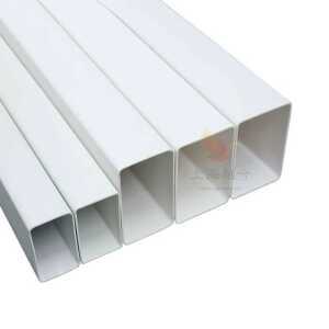 PVC 사각파이프 플라스틱 각파이프 배수관 각 사각