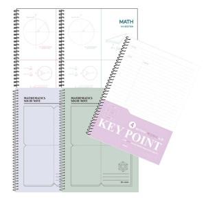 학생 스터디노트 3종 5권세트 단독구성 / 4분할유선+4분할무선+코넬식노트