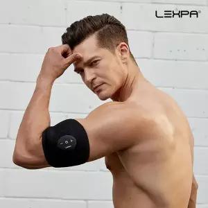 [렉스파] 팔뚝 무선 전기 저주파 진동 EMS마사지기 반영구 실리콘패드 안마기 YA-5009