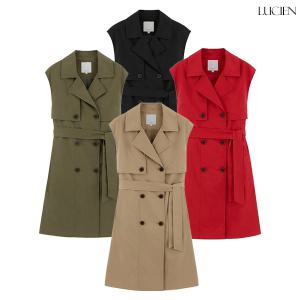 루시앙 코튼 100 트렌치 케이프 베스트
