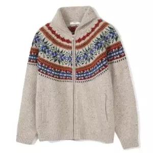 [롯데백화점]닥스 노티그 [25FW] 노르딕 숄 하이넥 가디건 아이보리 OLW1SWZU102I1-BS