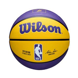 윌슨 NBA 팀 에디션 LA레이커스 농구공 7호볼 고무농구공 WZ4033914XB07