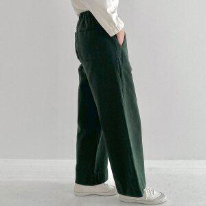 [기타]두툼한 겨울면바지 스판 딥그린 플레어팬츠 여자