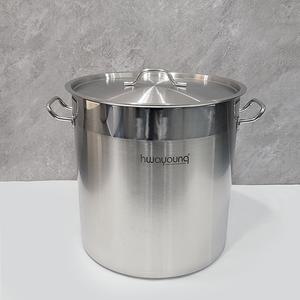 인덕션가능 스텐 위생용기 10가론 (25리터 / 36.5x35.5) 업소용 높은냄비 육수통