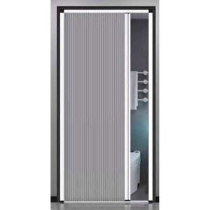 무타공 중문 셀프설치 도어 알루미늄 공간 차단 회색 갈색직물 발코니 방풍