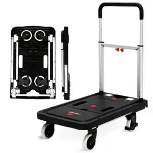 (로티) 접이식 플랫폼 핸드카트 브레이크형 CRT-Fb/68x41x72/82/92cm (1개)