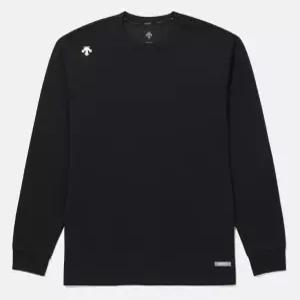 데상트 워딩 긴팔 티 B1 SQ323UTL71 BLK0 MGRY NAVY WHT0