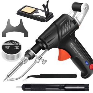 [미국배송] AYECOEEYE 용접기 5종 세트 다용도 내부 가열식 산업용 레이저 용접 도구 3 IN 1 휴대용 녹 제거/절단/용접 복합 금속 제조용(블랙)