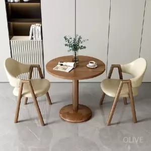 부부 티테이블 세트 원형 의자 2인 베란다 카페