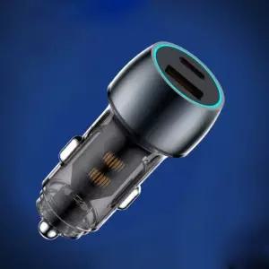 차량용 QC3.0 PD30w 고속충전 시거잭 투명 S1 차량용충전기 차량용고속충전기 충전시거잭