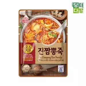 오뚜기 오즈키친 진짬뽕죽 450g 6개/비상식량 즉석 식품 간편식 간편 조리 간단 식사 레토르트 파우치 전자