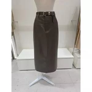 갤러리아 [이프네]레더 H라인 롱스커트(DP8WSK01)